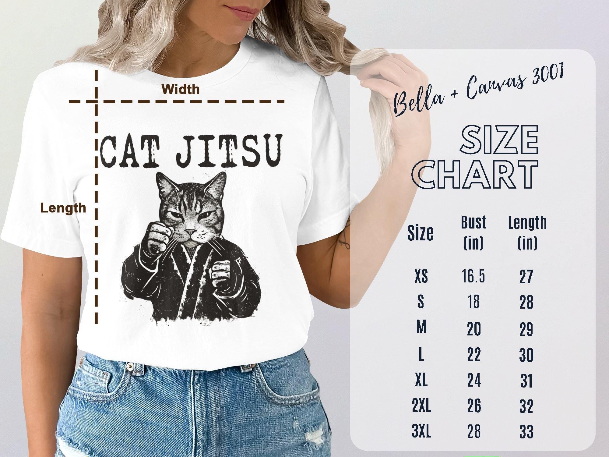 Cat Jitsu Design T-Shirt, Karate Cat Tee