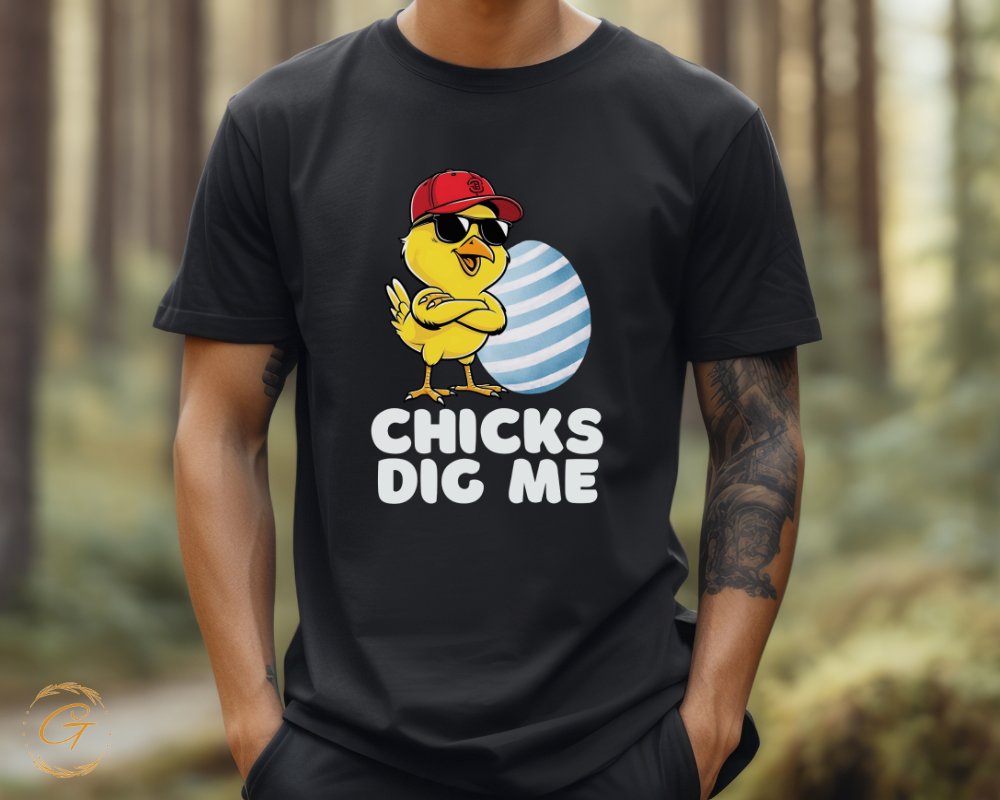 Chicks Dig Me Graphic Cool Casual Style T-shirt product