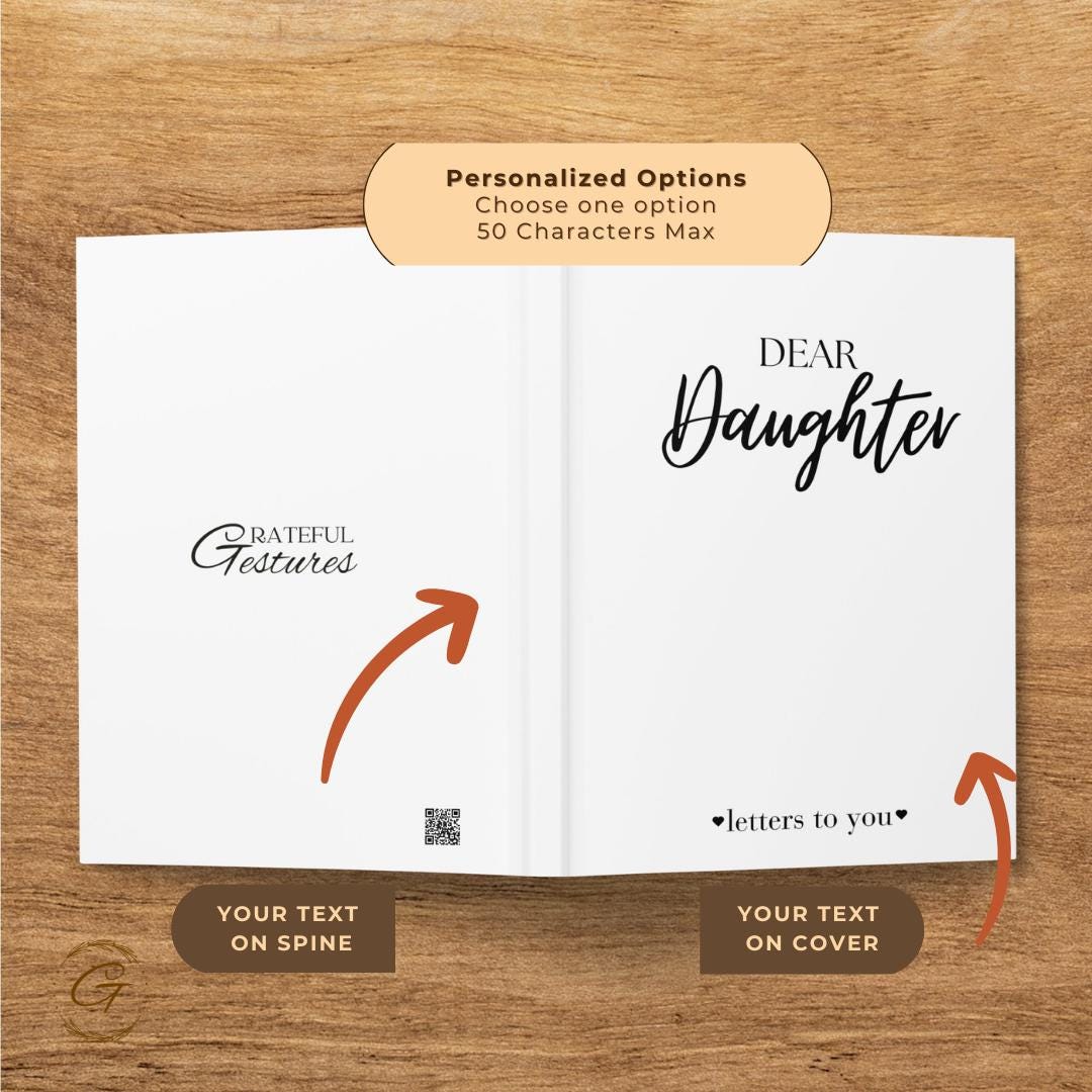 Personalized Dear Daughter Journal Notebook