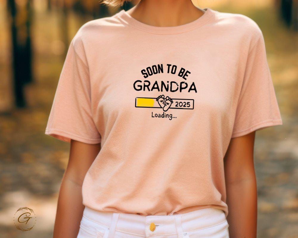 Soon to Be Grandpa 2025 Loading Tee