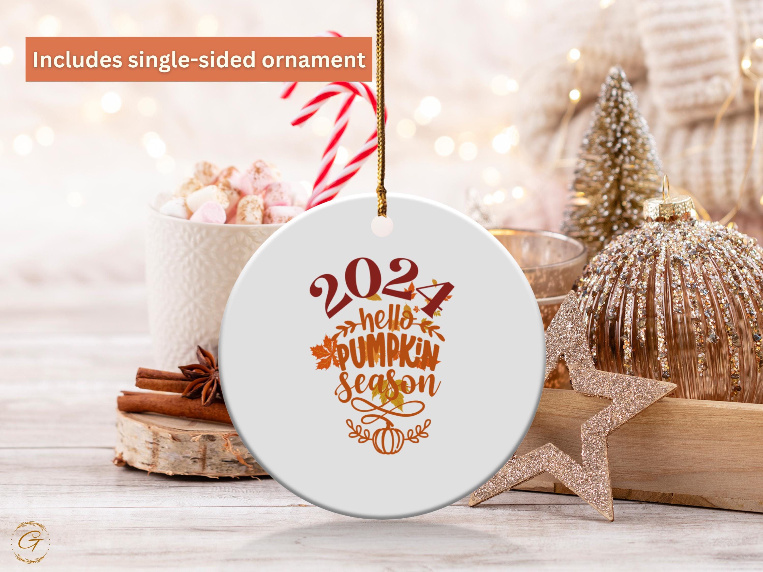 2024 Thanksgiving Pumpkin Season Fall Autumn Ornament, Fall Thanksgiving Ornaments, Rustic Home Decor, Holiday Keepsakes, Ideal Unique Gifts