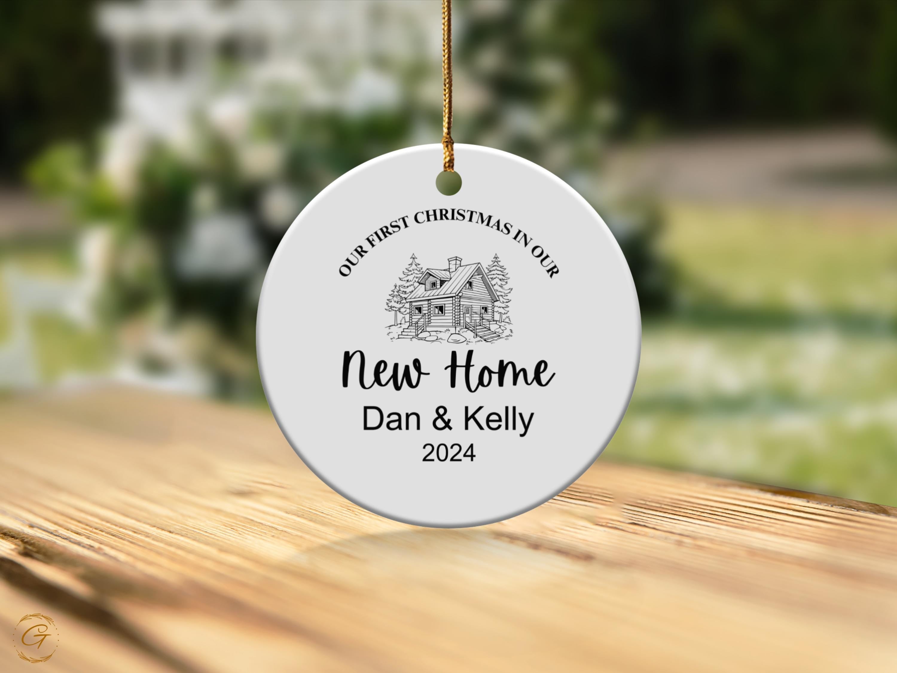 Personalized New Home Christmas Ornaments, Custom First Christmas Gift Housewarming Presents, Personalized Ornament for Couples Housewarming