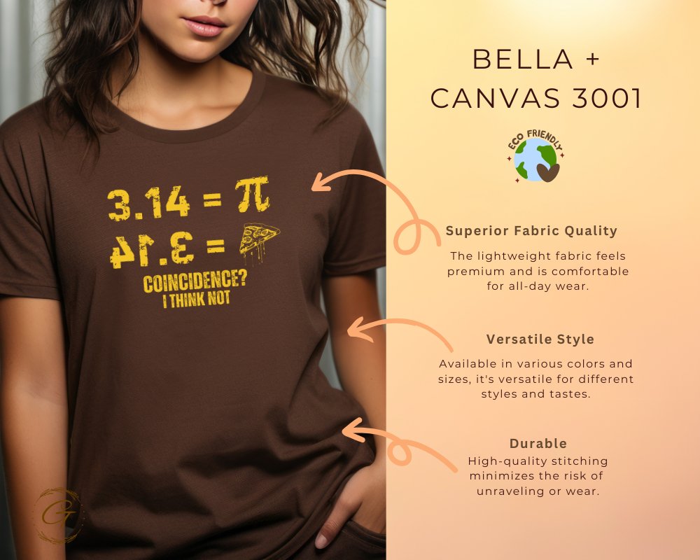 Pi Day Humor Shirt Coincidence I Think Not product type