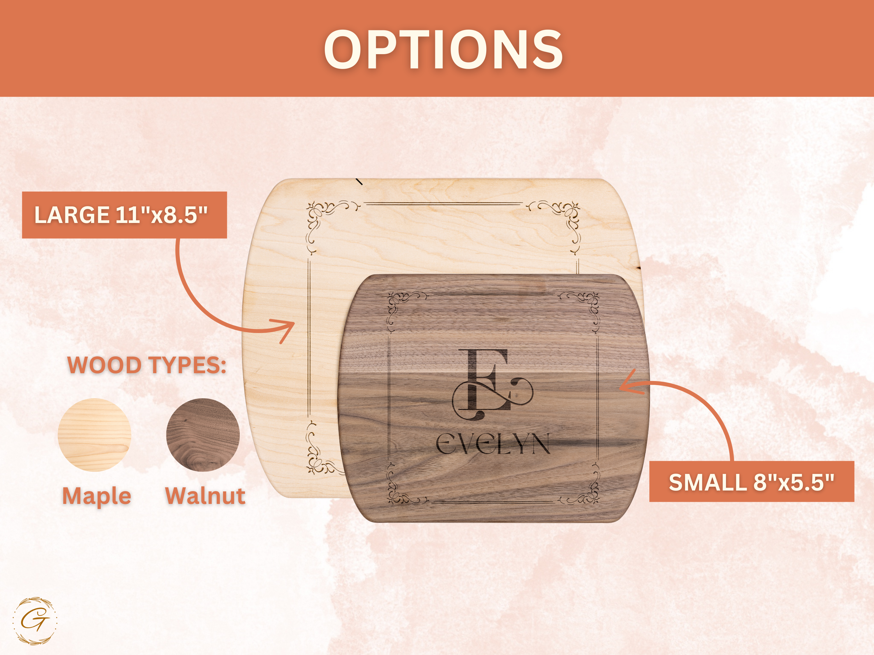Personalized Hardwood Cutting Board