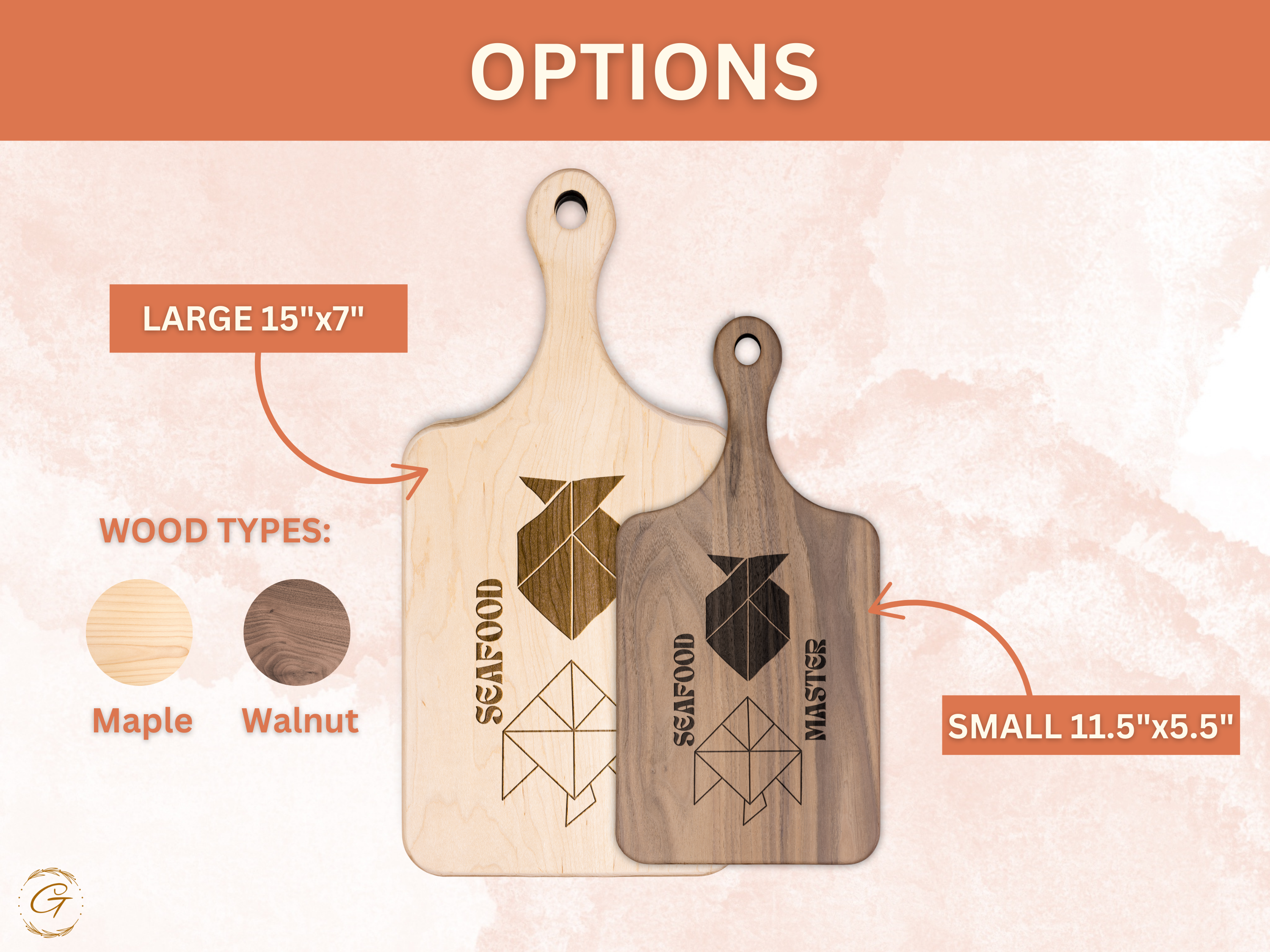 Seafood Master Hardwood Cutting Board