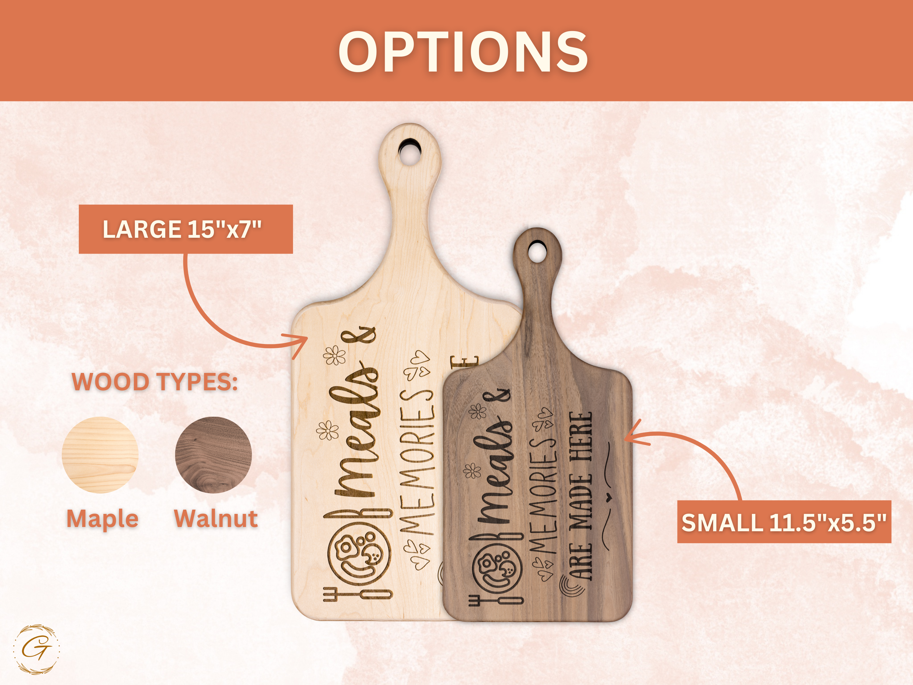 Meals & Memories Hardwood Cutting Board