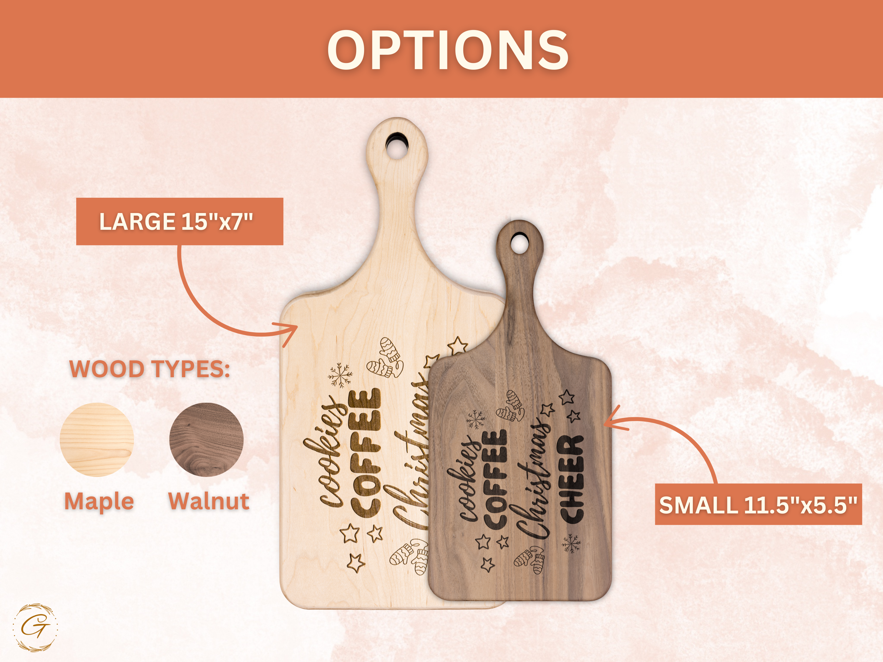 Cookies Coffee Christmas Cheer Cutting Board