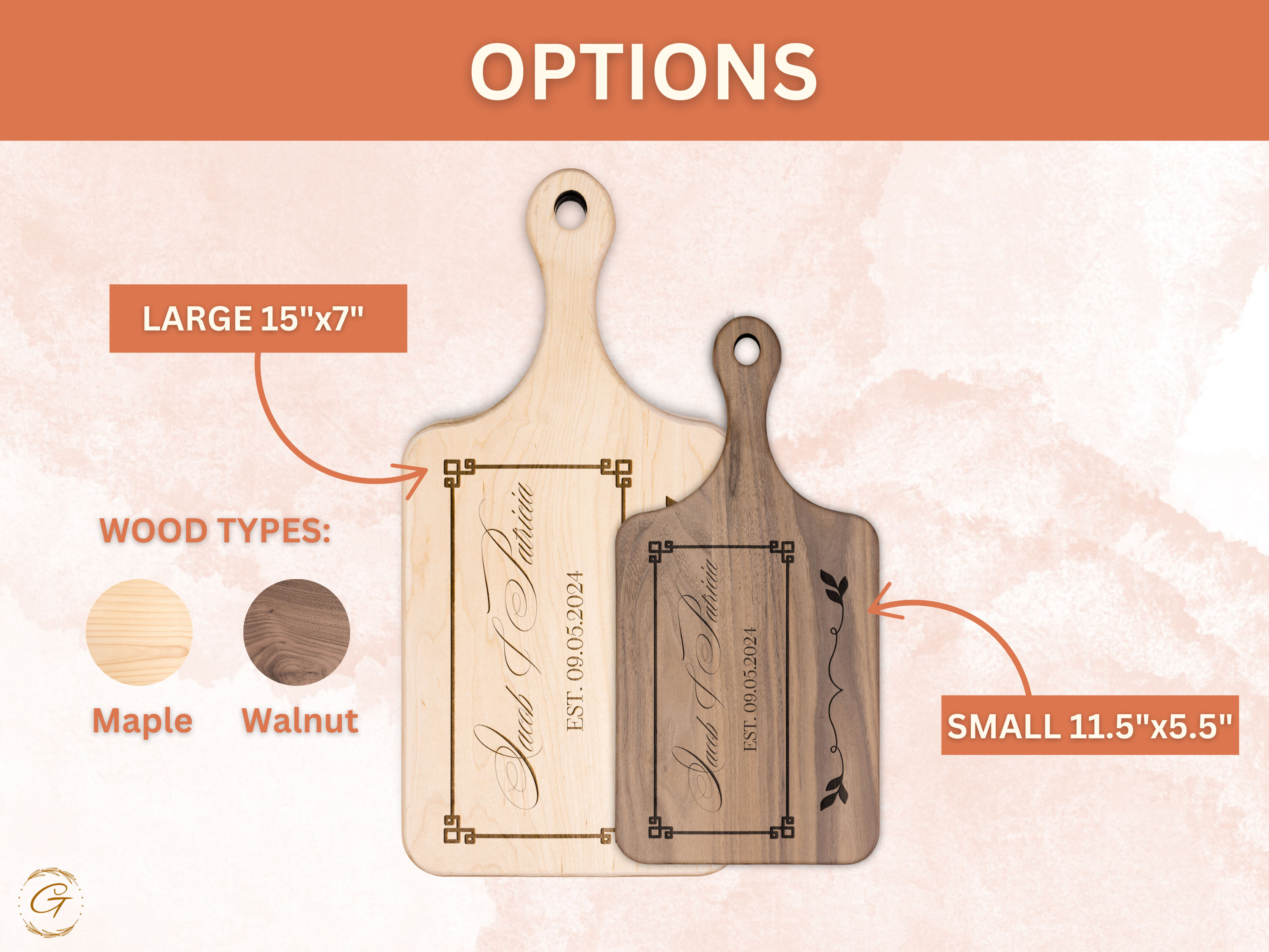 Custom Wedding Cutting Board