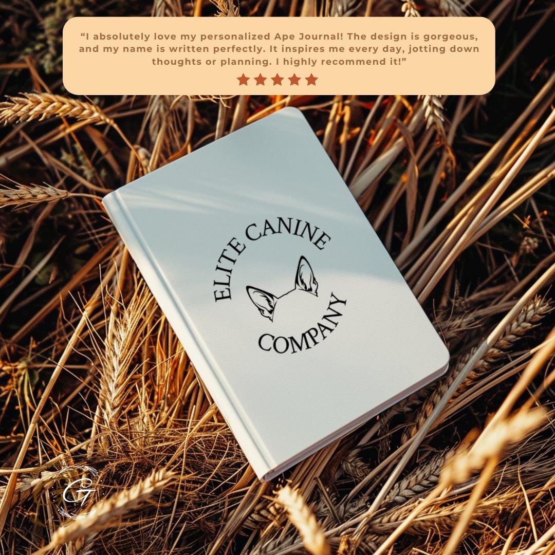 Personalized Elite Canine Company Journal Notebook