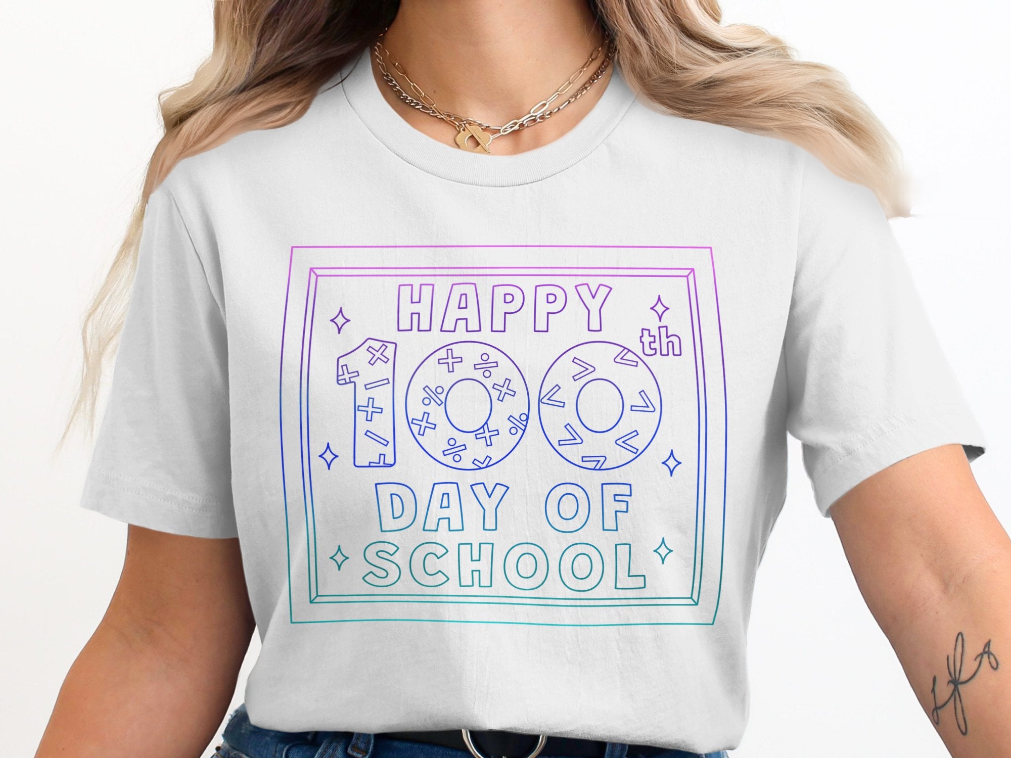 Happy 100th Day of School Graphic T-Shirt product type