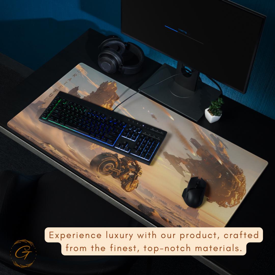 Futuristic Sci-Fi Gaming Mouse Pad, Large Extended Desk Mat