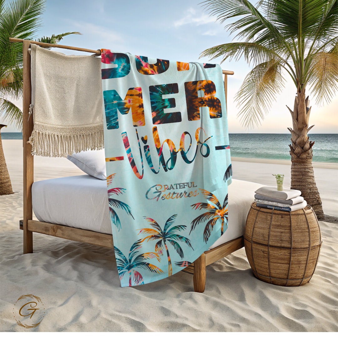 Summer Vibes Beach Towel