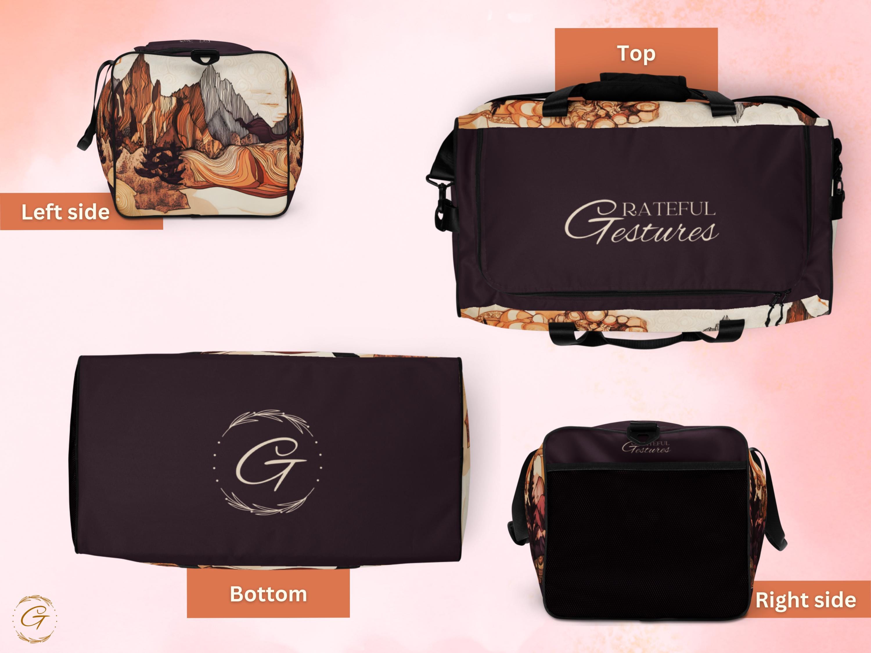 Scenic Nature Duffel Bag - Artistic Gym Bag with Mountain Landscape, Durable Travel Bags, Stylish Sports Bag, Perfect Outdoor Adventure Gift
