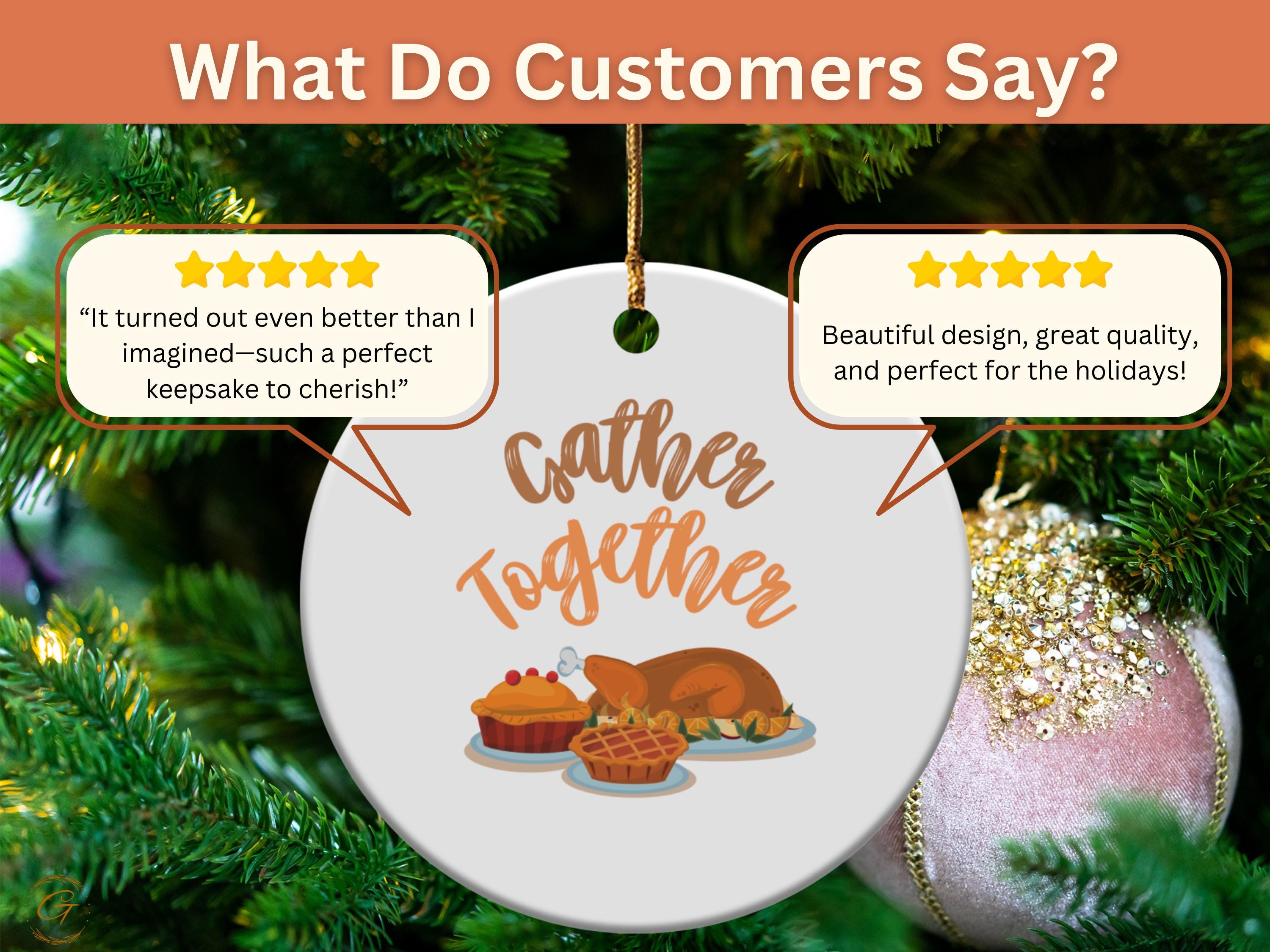Gather Together Thanksgiving Ornament, Fall Harvest Family Gathering, Festive Holiday Decoration, Seasonal Home Decor, Gift Idea