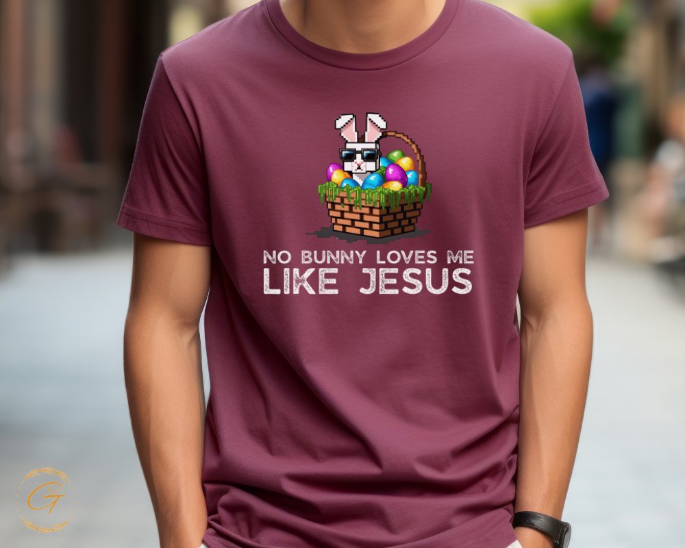 Funny Easter No Bunny Loves Me Like Jesus t-shirt product