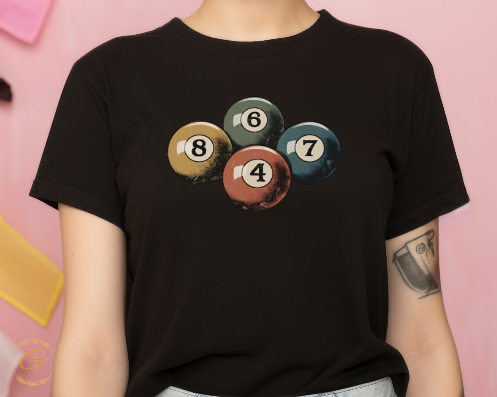 Vintage Billiard Balls Graphic Tee product type