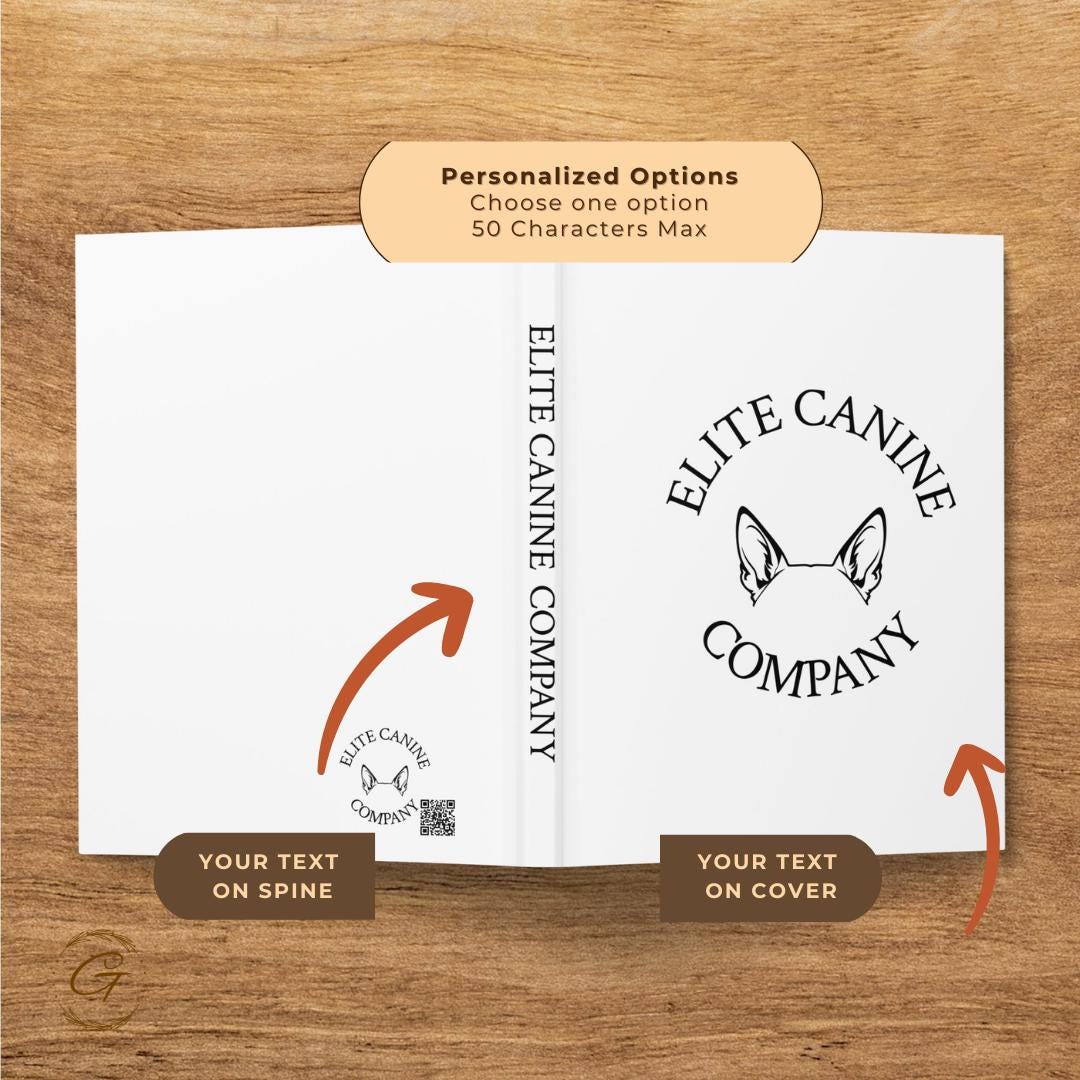 Personalized Elite Canine Company Journal Notebook
