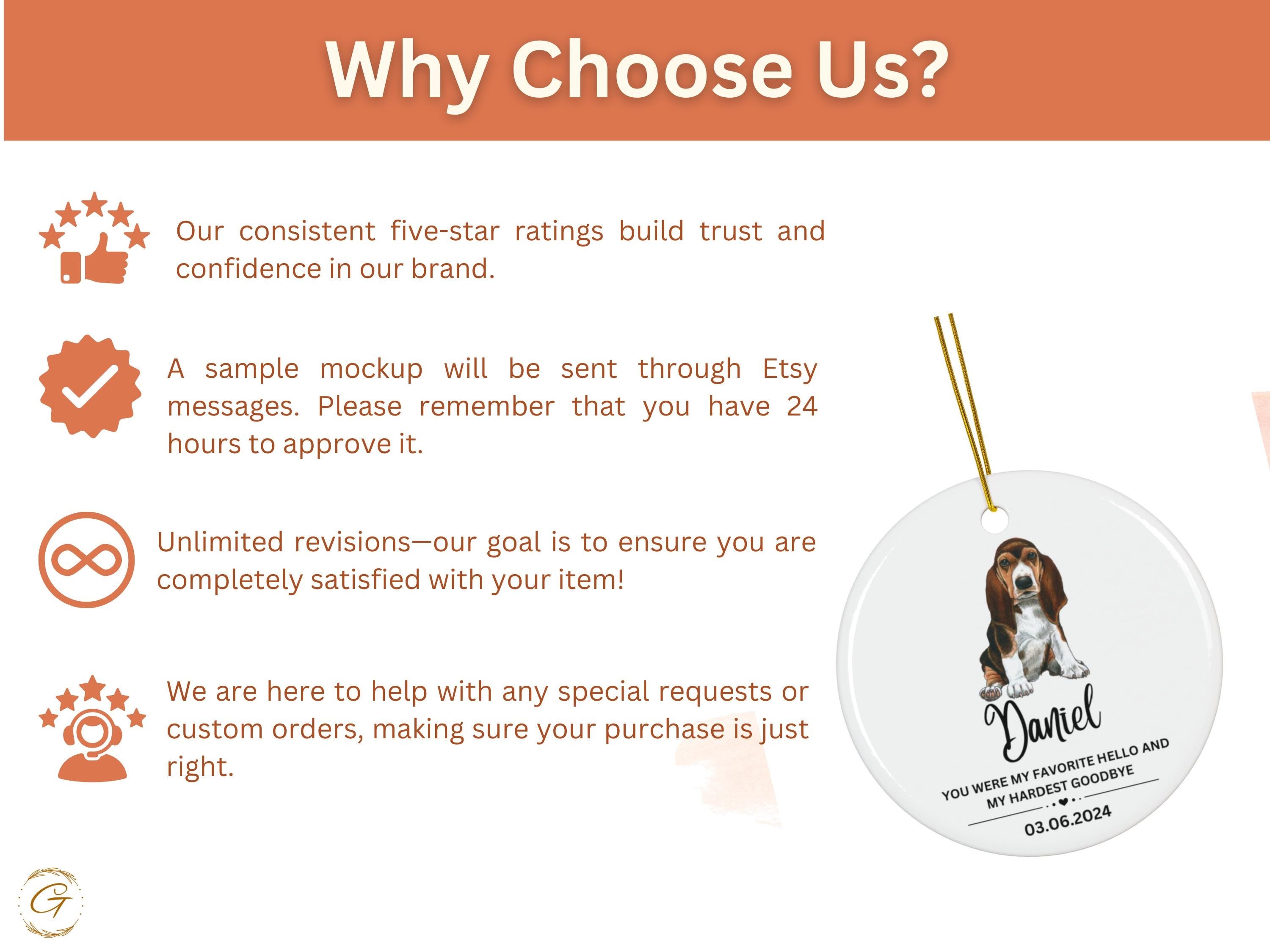 Personalized Pet Memorial Ornament, Custom Dog Memory Keepsake, Loss of Pet Gift, Dog Remembrance Ornaments, Tribute Decor, In Loving Memory