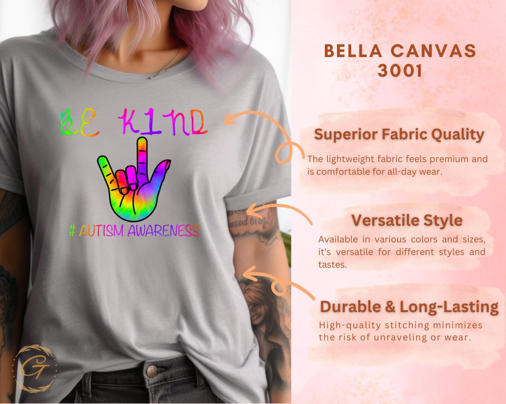 Be Kind Autism Awareness Graphic Shirt product type