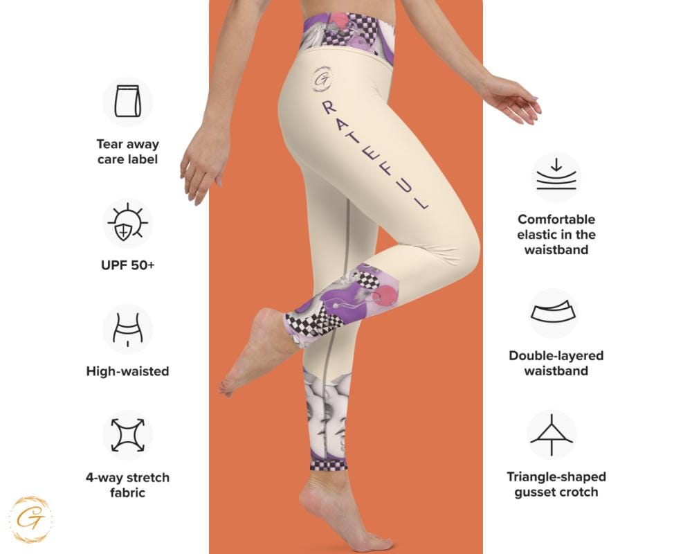 Doodle AOP Design Yoga Shorts and Leggings, Stylish Activewear for Women, High-Waisted Fitness Apparel Comfortable and Trendy Design Bottoms
