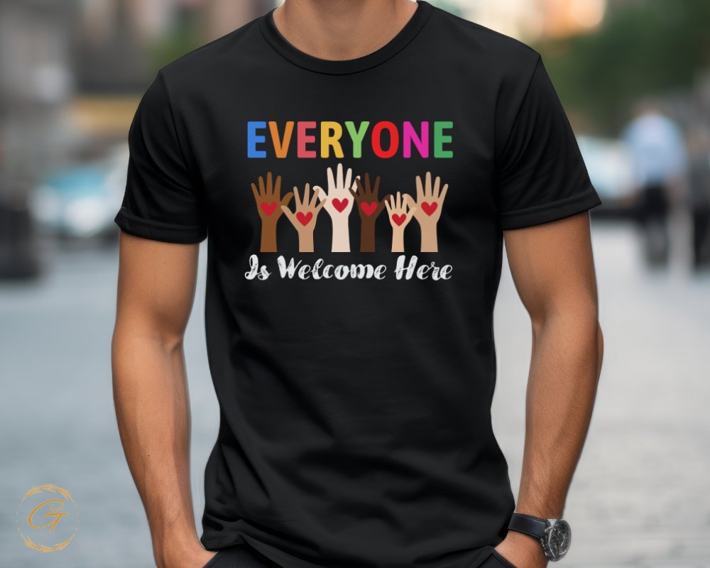 Everyone Is Welcome Here Graphic T-Shirt product type