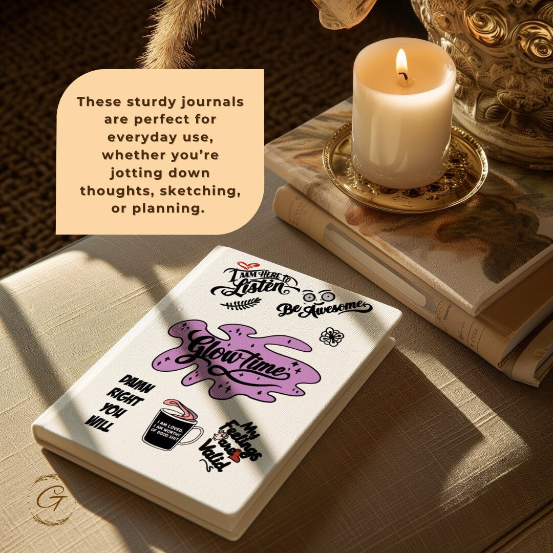 Glowtime Diary Inspirational Journal Notebook
