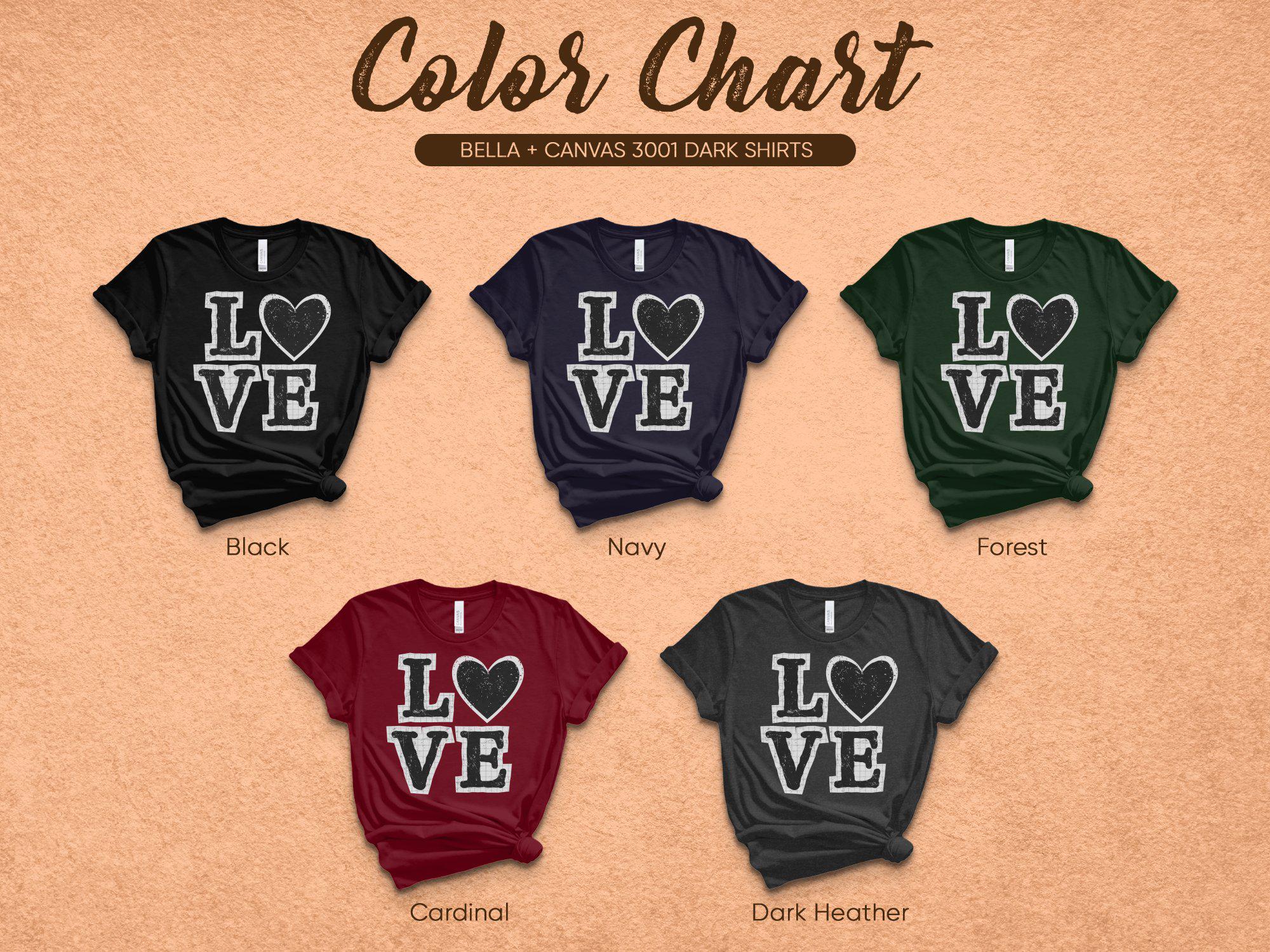 Valentines T-Shirt, Love Heart Text Graphic Tee