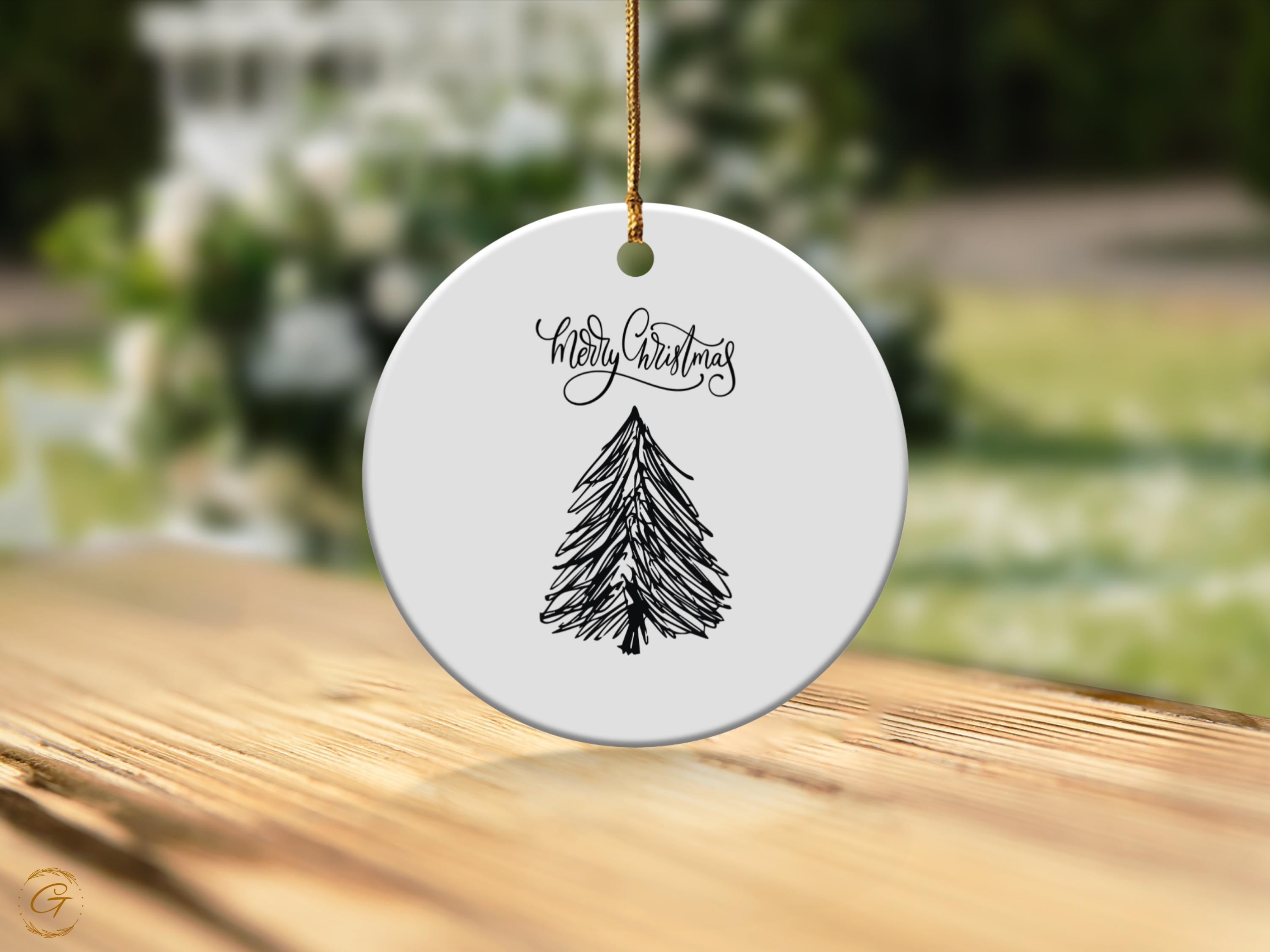 Merry Christmas Tree Ornament, Holiday Decoration, Festive Tree Decors, Christmas Decoration, Winter Home Accent, Tree Accessories Keepsakes