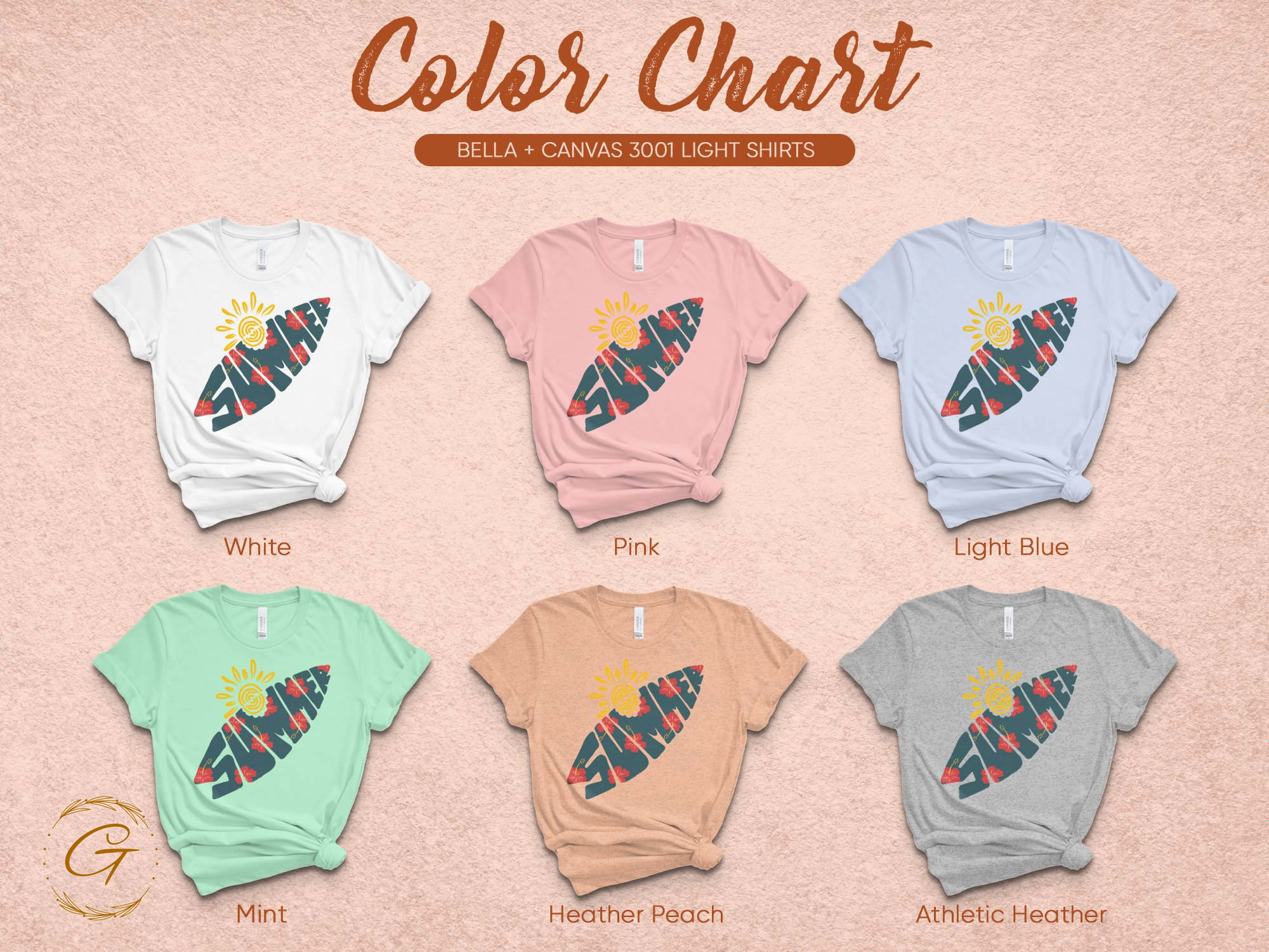 Colorful Surfboard Graphic Tee product