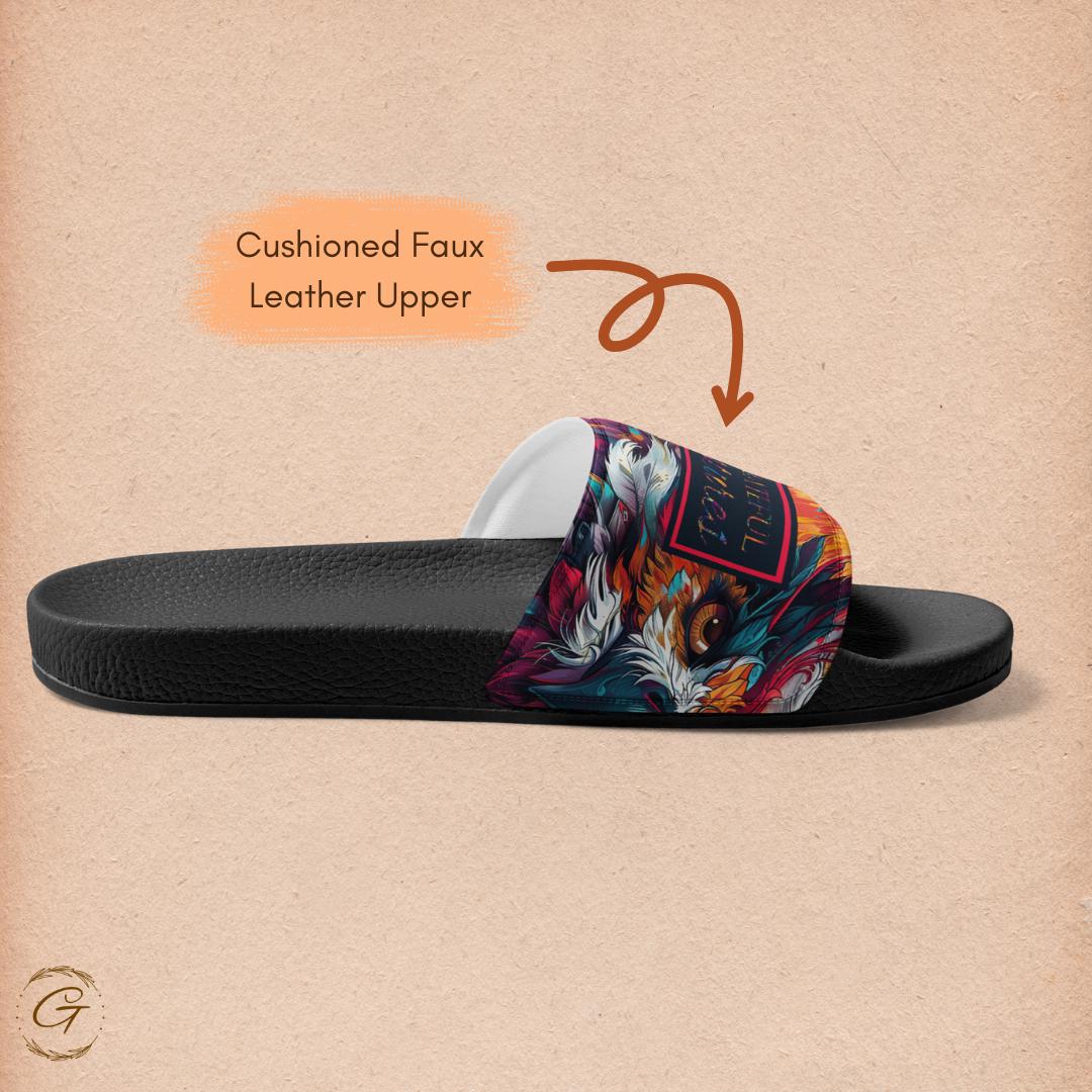 Owl Design Men's Slides Summer Stylish Slippers
