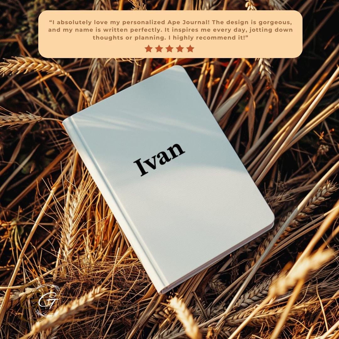 Minimalist Personalized Journal with Custom Name