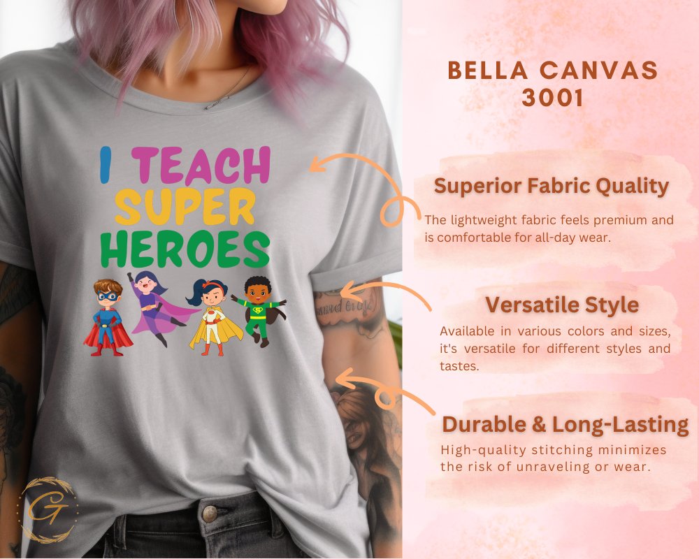 I Teach Super Heroes Graphic T-Shirt product type