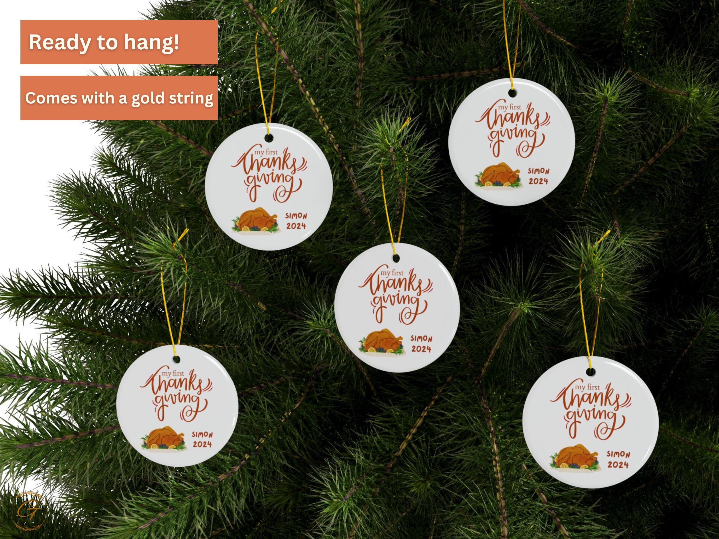 Personalized My First Thanksgiving Ornament 2024
