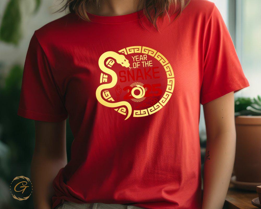Year Of The Snake 2025 Tee, Chinese Zodiac Snake Tee