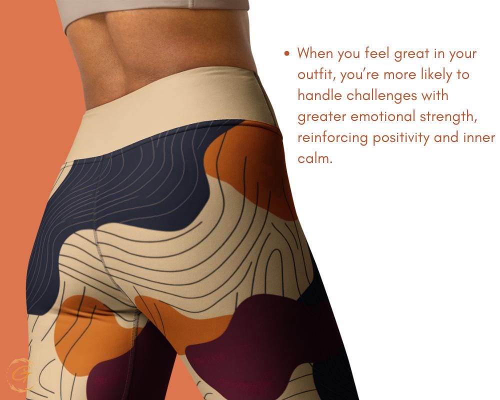 Abstract AOP Yoga Leggings and Shorts – Stylish Activewear with Vibrant Earthy Pattern, Perfect for Yoga, Fitness, Everyday Wear, Yogis Gift