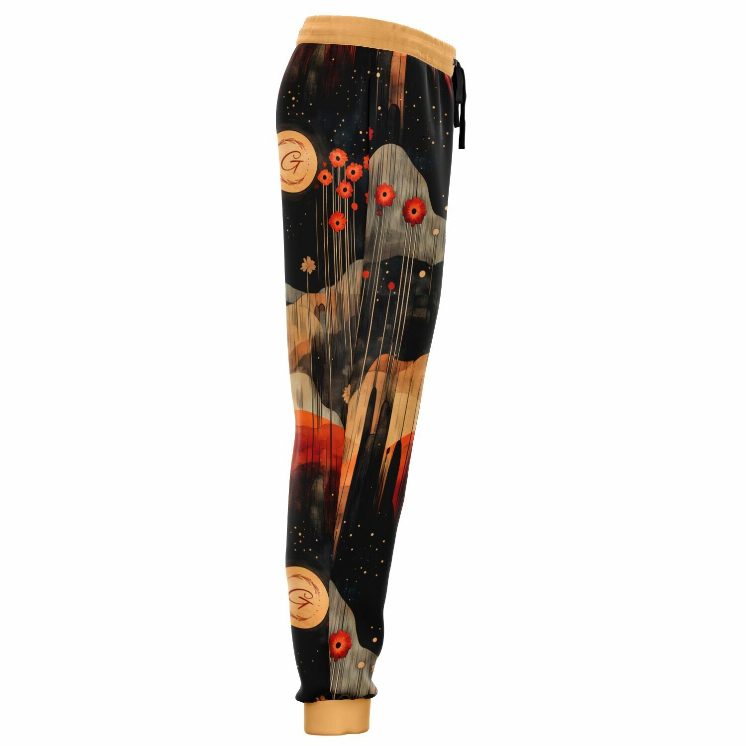 Abstract Nature Aesthetic Joggers – Earthy Landscape Sweatpants