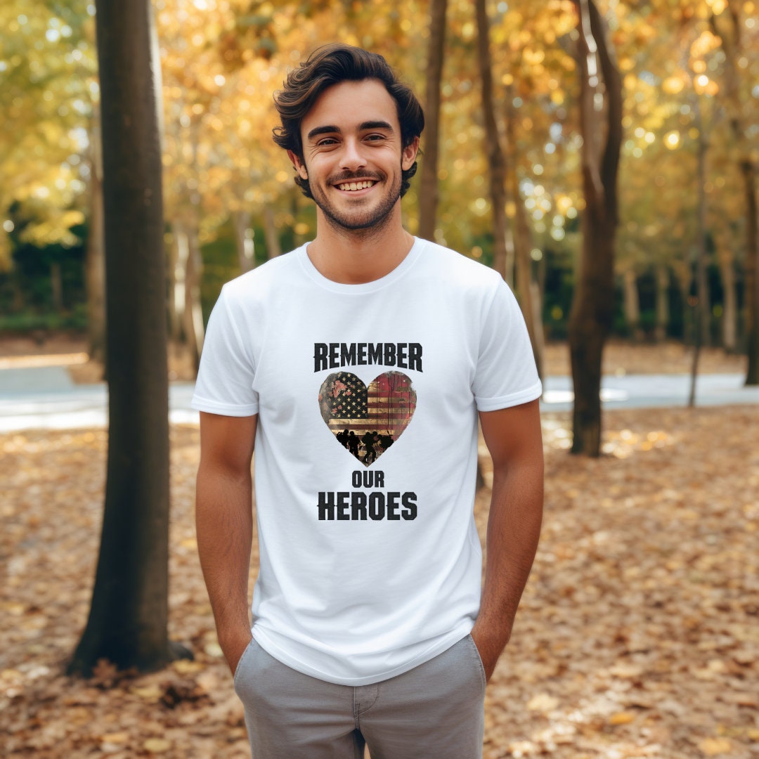 Remember Our Heroes T-Shirt – Patriotic Memorial Day Graphic Tee