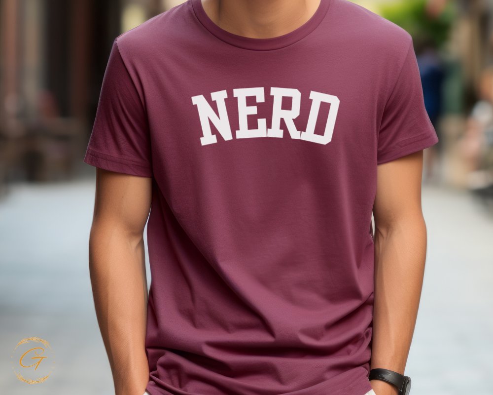 Trendy Nerd Graphic Tee Shirt Casual Apparel product