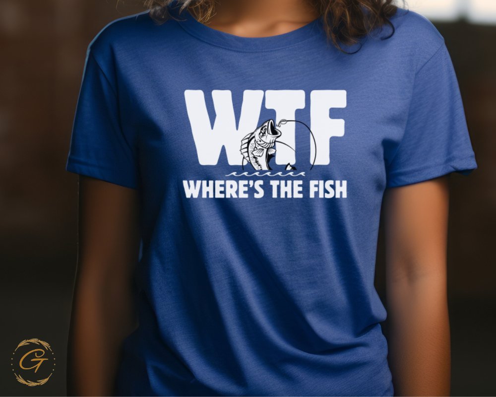 WTF Where's The Fish graphic t-shirt product