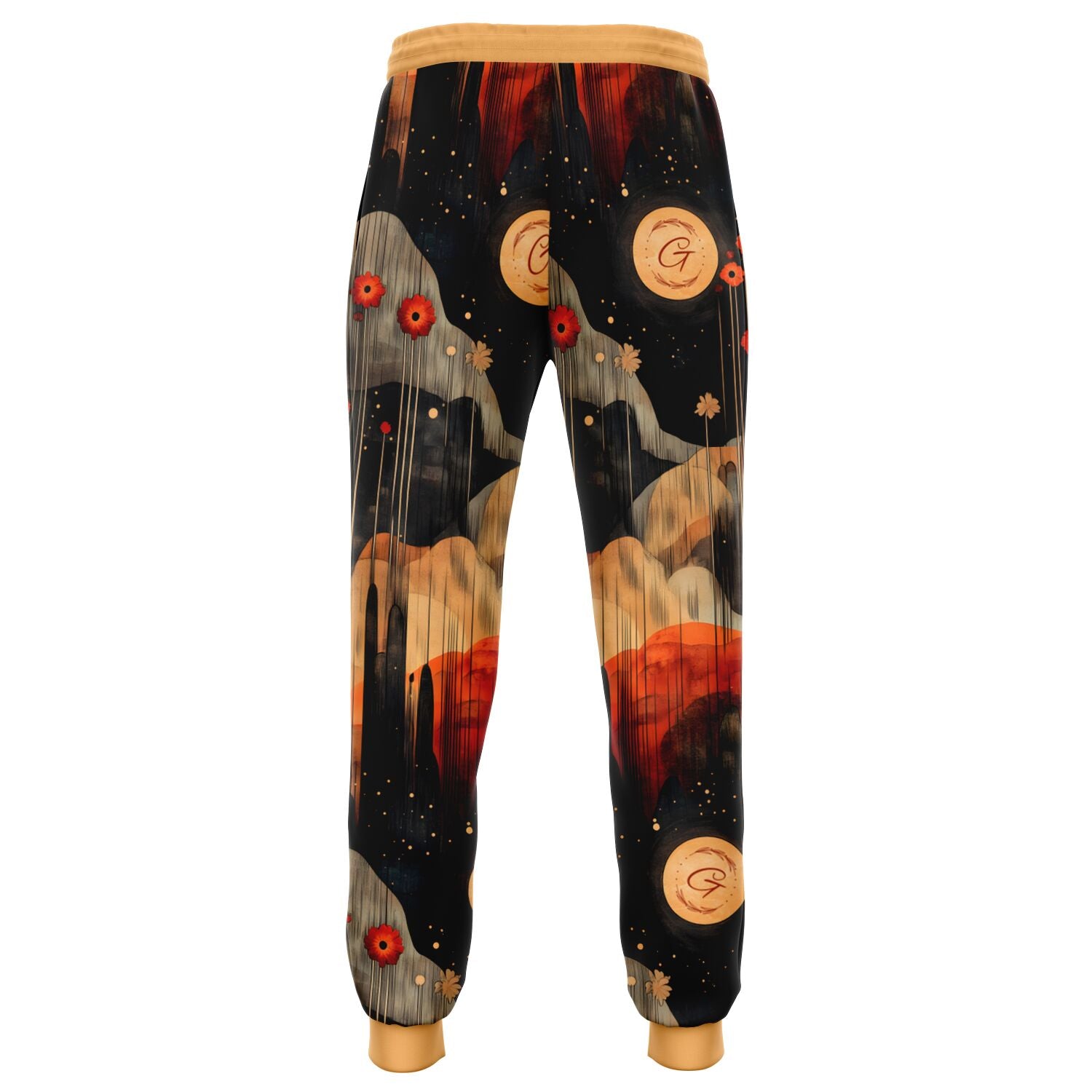 Abstract Nature Aesthetic Joggers – Earthy Landscape Sweatpants