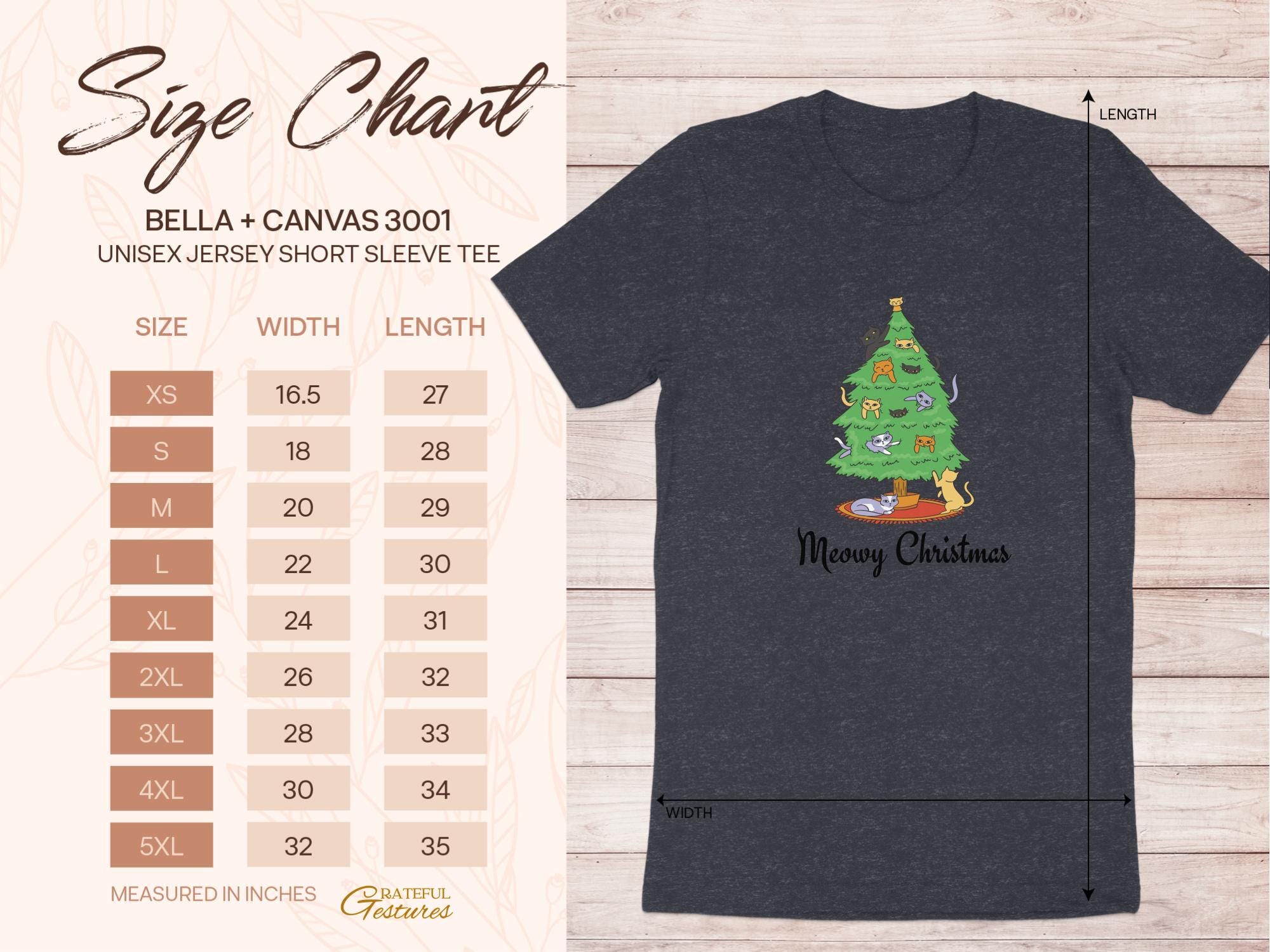 Christmas T-Shirt, Cute Meowy Tee Christmas Cat Tree Shirt