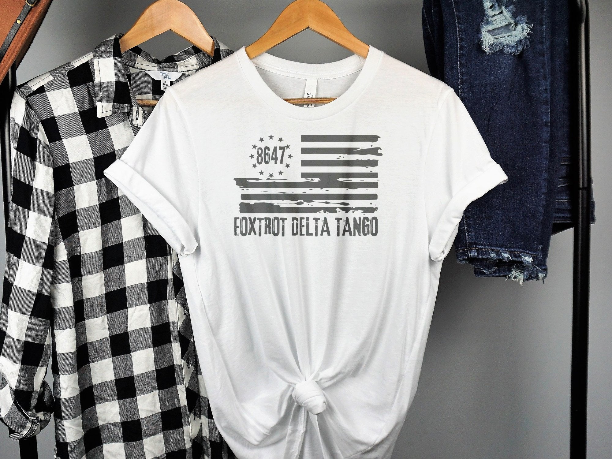 Graphic T-Shirt with Foxtrot Delta Tango print product type
