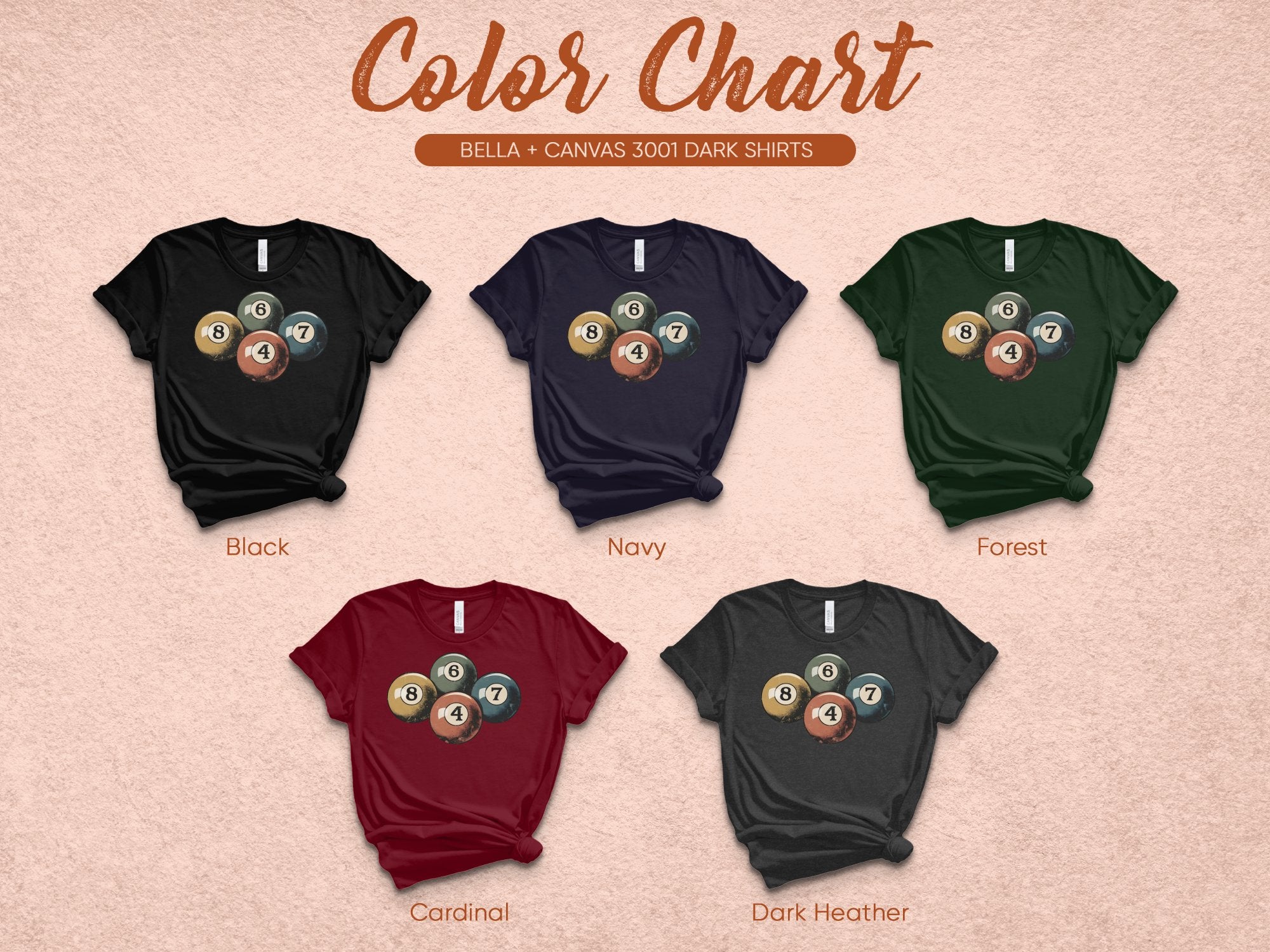 Pool Ball Themed Graphic Tees Collection product type