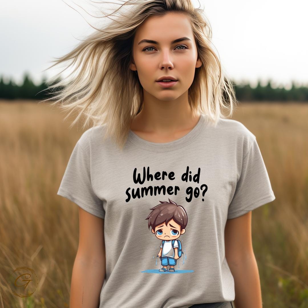 Funny Sad Boy Cartoon T-Shirt – Quirky Emotional Graphic Tee