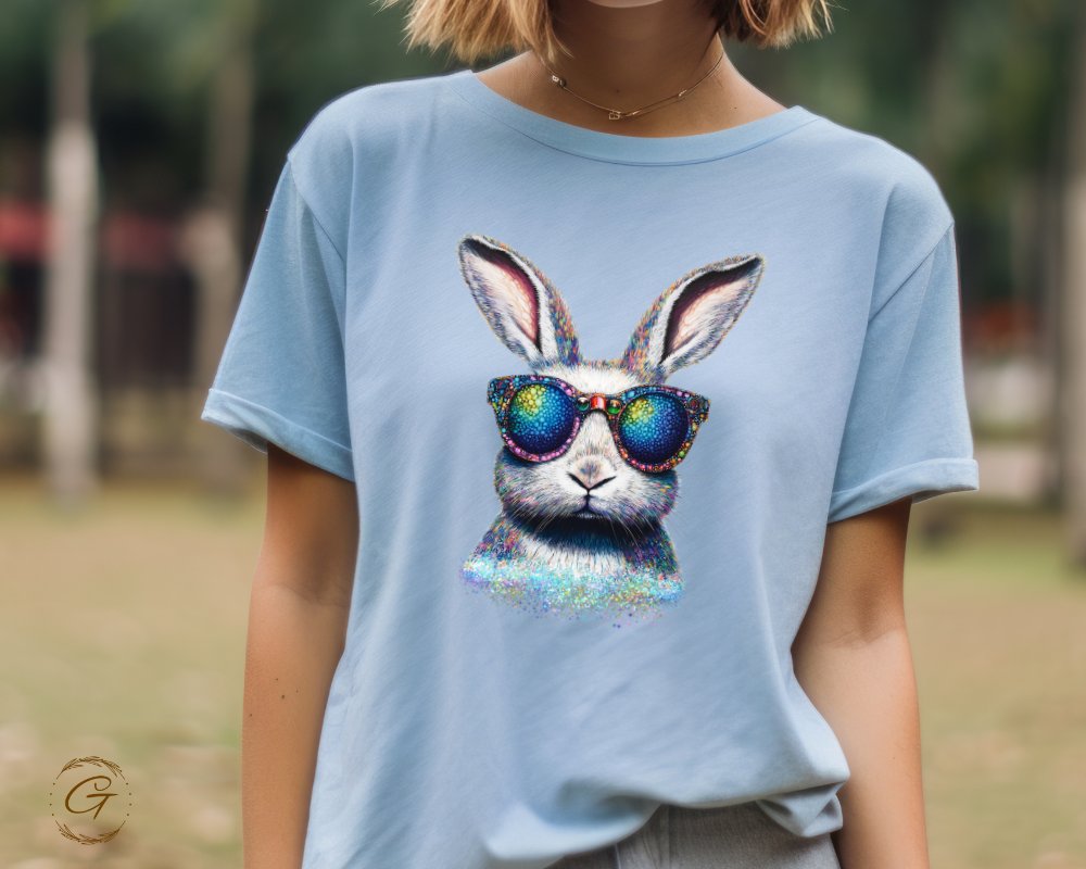 Cool Rabbit with Sunglasses Graphic T-Shirt product type