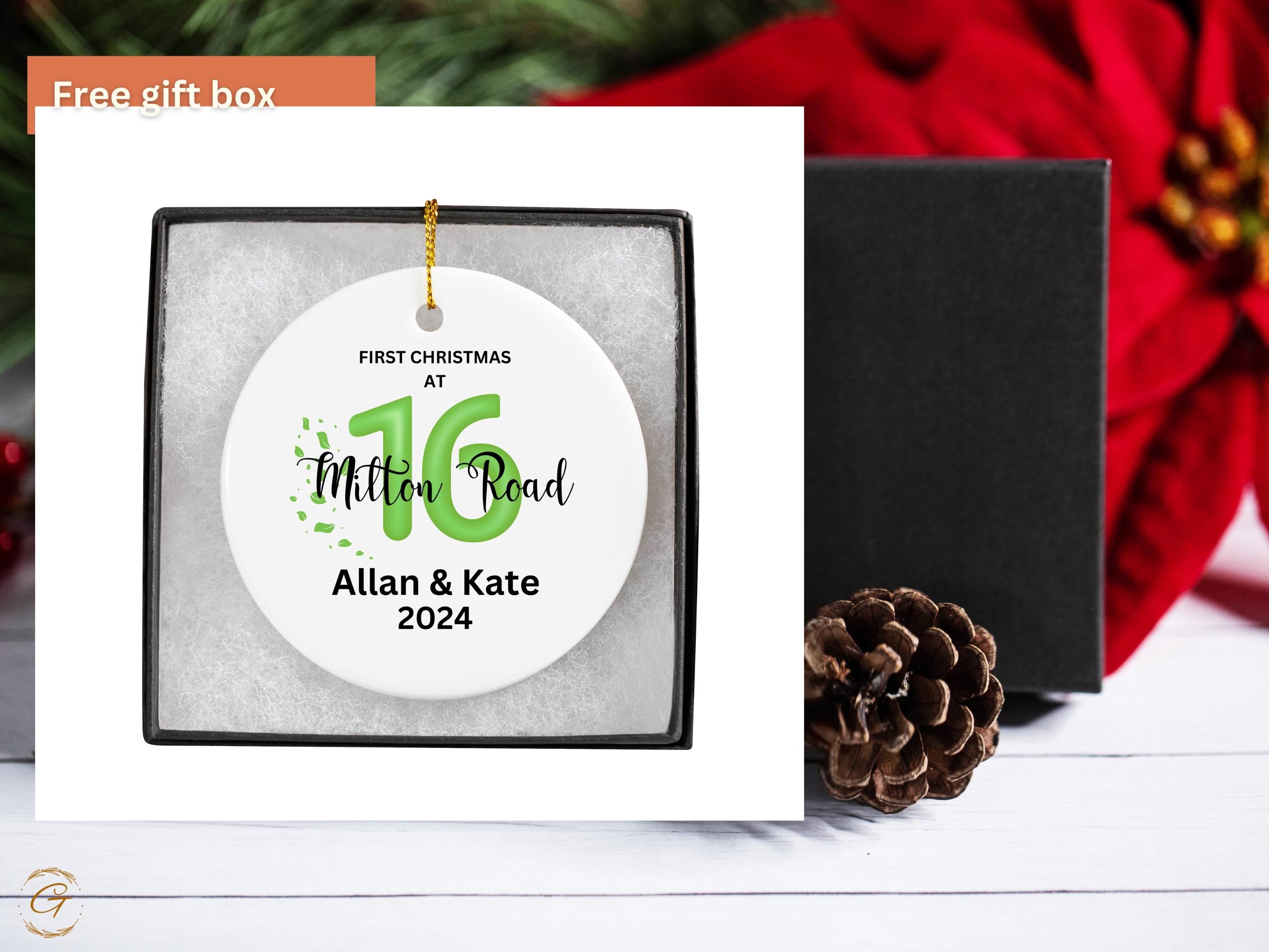 Personalized First Christmas New House Ornament, Holiday Keepsake, Personalized Christmas Decorations, Family Gift, Housewarming Ideal Gifts