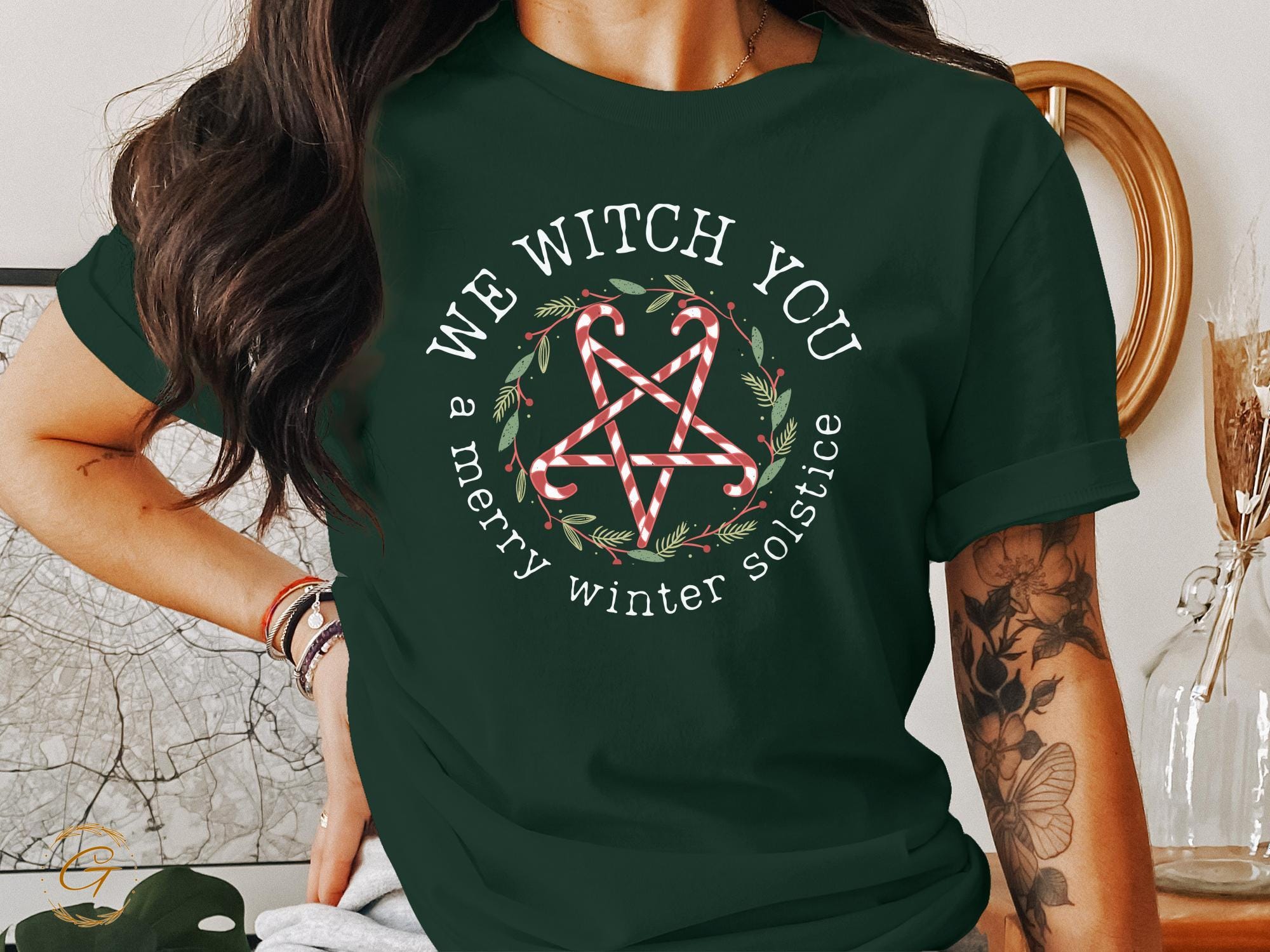 Christmas T-Shirt We Witch You A Merry Winter Solstice Tee