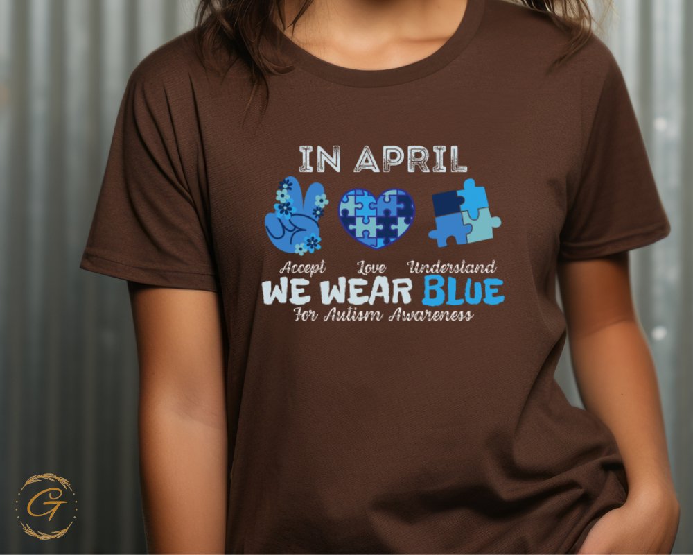In April WE Wear Blue for Autism Awareness Shirt product type