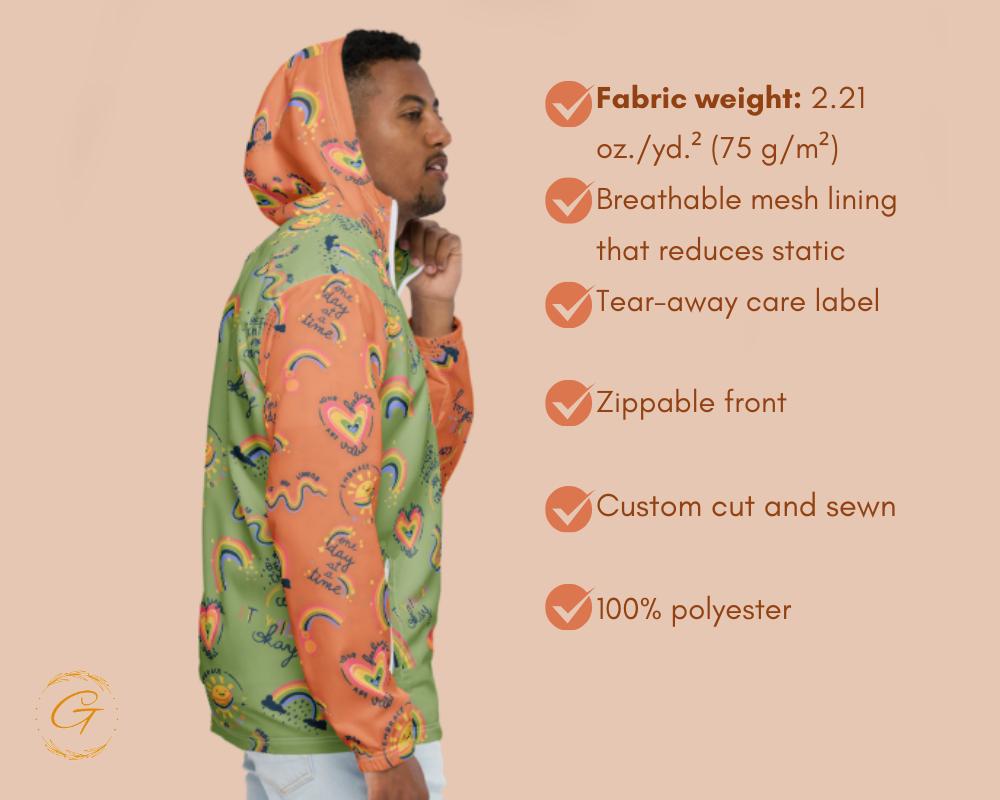 Men’s Windbreaker Mental Health Awareness Jacket