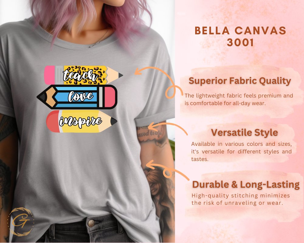 Teach Love Inspire Graphic T-Shirt Inspiring product type